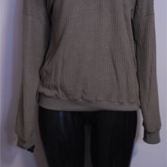 BIUBIU V NECK RIBBED KNIT SWEATER SIZE S - Picture 2 of 2